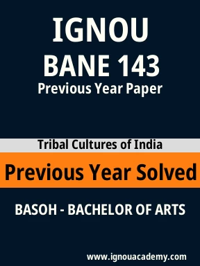 BANE 143 Previous Year Solved Question Paper