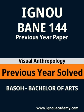 BANE 144 Previous Year Solved Question Paper