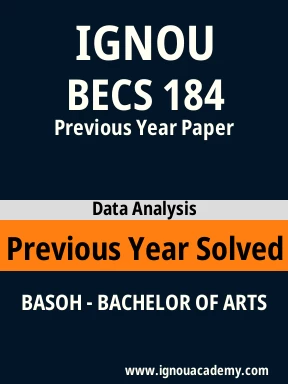 BECS 184 Previous Year Solved Question Paper