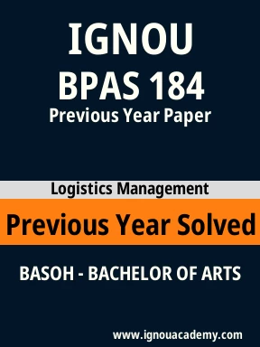 BPAS 184 Previous Year Solved Question Paper