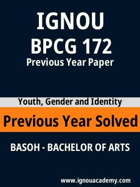 BPCG 172 Previous Year Solved Question Paper