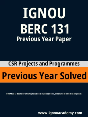 BERC 131 Previous Year Solved Question Paper