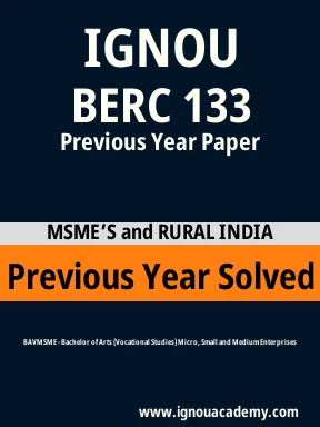 BERC 133 Previous Year Solved Question Paper