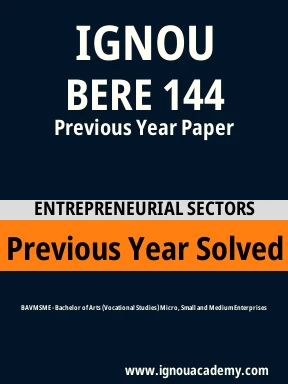BERE 144 Previous Year Solved Question Paper