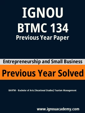 BTMC 134 Previous Year Solved Question Paper