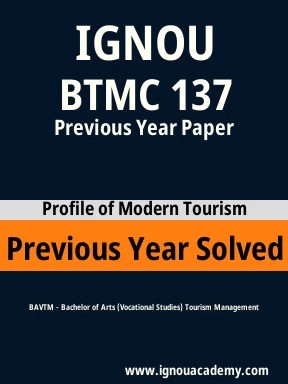 BTMC 137 Previous Year Solved Question Paper