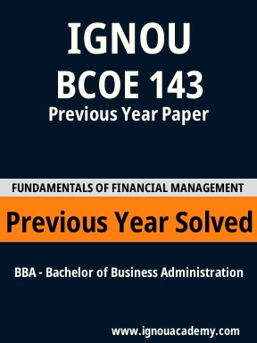 BCOE 143 Previous Year Solved Question Paper