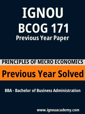 BCOG 171 Previous Year Solved Question Paper