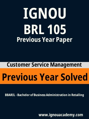 BRL 105 Previous Year Solved Question Paper