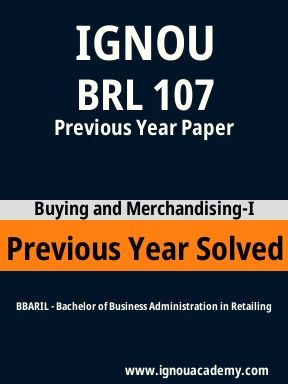 BRL 107 Previous Year Solved Question Paper
