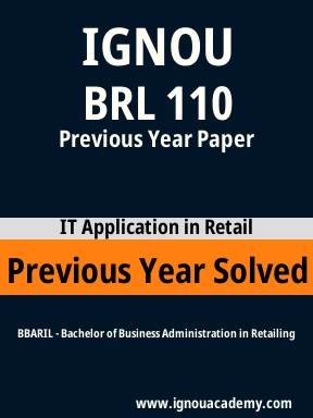 BRL 110 Previous Year Solved Question Paper