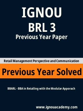 BRL 3 Previous Year Solved Question Paper