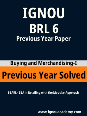 BRL 6 Previous Year Solved Question Paper