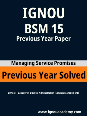 BSM 15 Previous Year Solved Question Paper