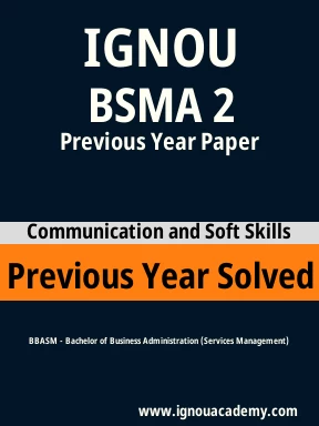BSMA 2 Previous Year Solved Question Paper