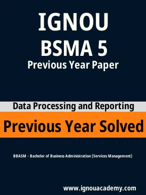 BSMA 5 Previous Year Solved Question Paper