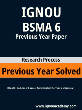 BSMA 6 Previous Year Solved Question Paper