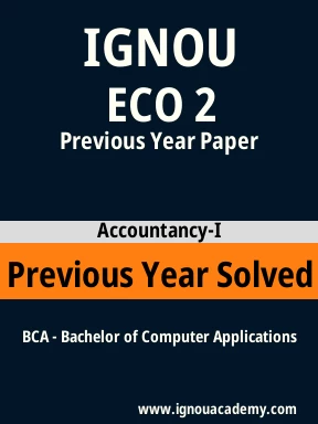 ECO 2 Previous Year Solved Question Paper