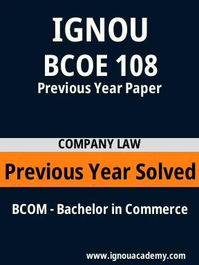 BCOE 108 Previous Year Solved Question Paper