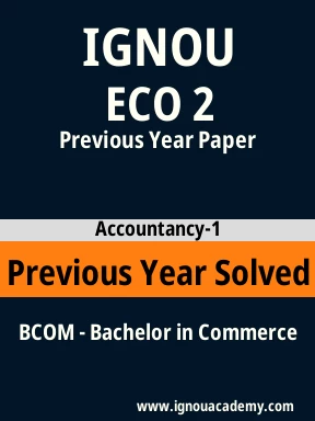 ECO 2 Previous Year Solved Question Paper