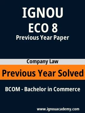 ECO 8 Previous Year Solved Question Paper