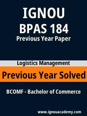 BPAS 184 Previous Year Solved Question Paper