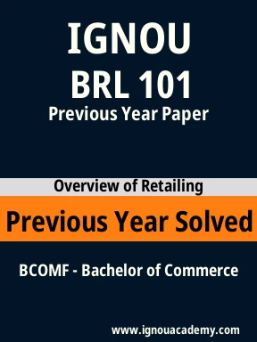 BRL 101 Previous Year Solved Question Paper