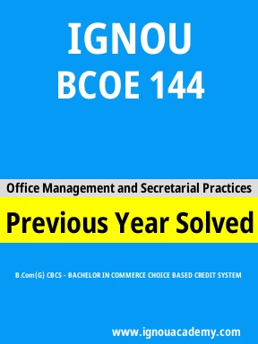 BCOE 144 Previous Year Solved Question Paper