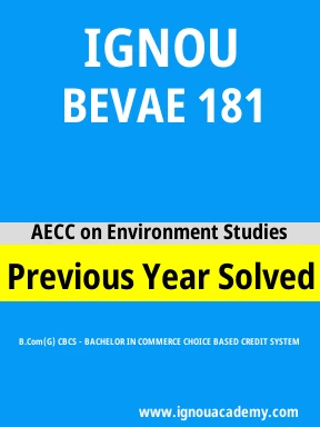 BEVAE 181 Previous Year Solved Question Paper