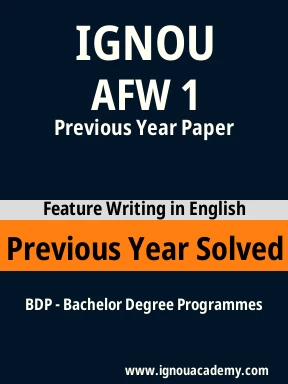 AFW 1 Previous Year Solved Question Paper