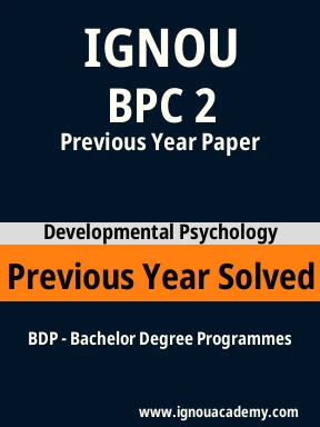 BPC 2 Previous Year Solved Question Paper