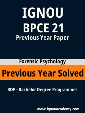 BPCE 21 Previous Year Solved Question Paper
