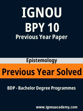 BPY 10 Previous Year Solved Question Paper
