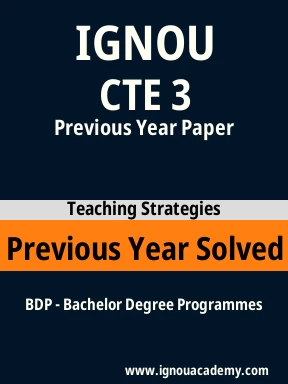 CTE 3 Previous Year Solved Question Paper