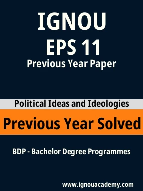 EPS 11 Previous Year Solved Question Paper