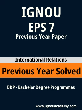 EPS 7 Previous Year Solved Question Paper