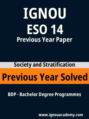 ESO 14 Previous Year Solved Question Paper