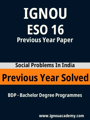 ESO 16 Previous Year Solved Question Paper