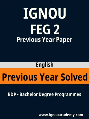FEG 2 Previous Year Solved Question Paper