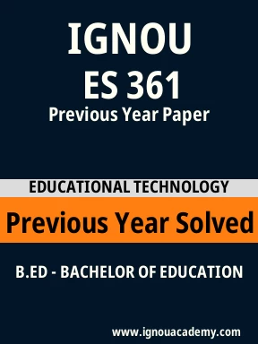 ES 361 Previous Year Solved Question Paper