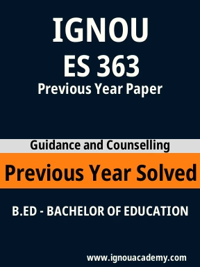 ES 363 Previous Year Solved Question Paper