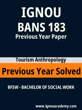 BANS 183 Previous Year Solved Question Paper