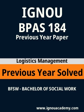 BPAS 184 Previous Year Solved Question Paper