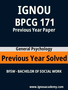 BPCG 171 Previous Year Solved Question Paper