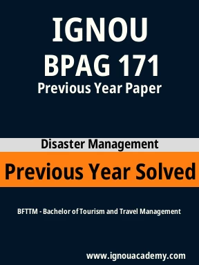 BPAG 171 Previous Year Solved Question Paper