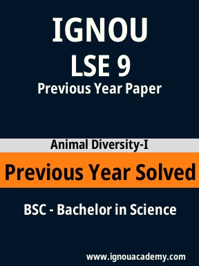 LSE 9 Previous Year Solved Question Paper