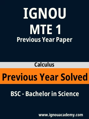 MTE 1 Previous Year Solved Question Paper