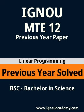 MTE 12 Previous Year Solved Question Paper