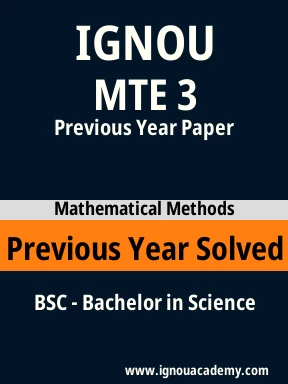 MTE 3 Previous Year Solved Question Paper