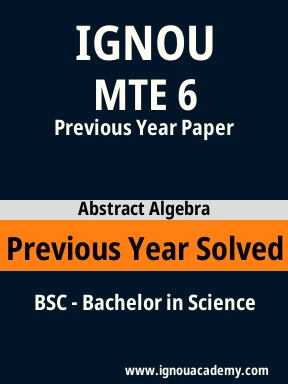 MTE 6 Previous Year Solved Question Paper